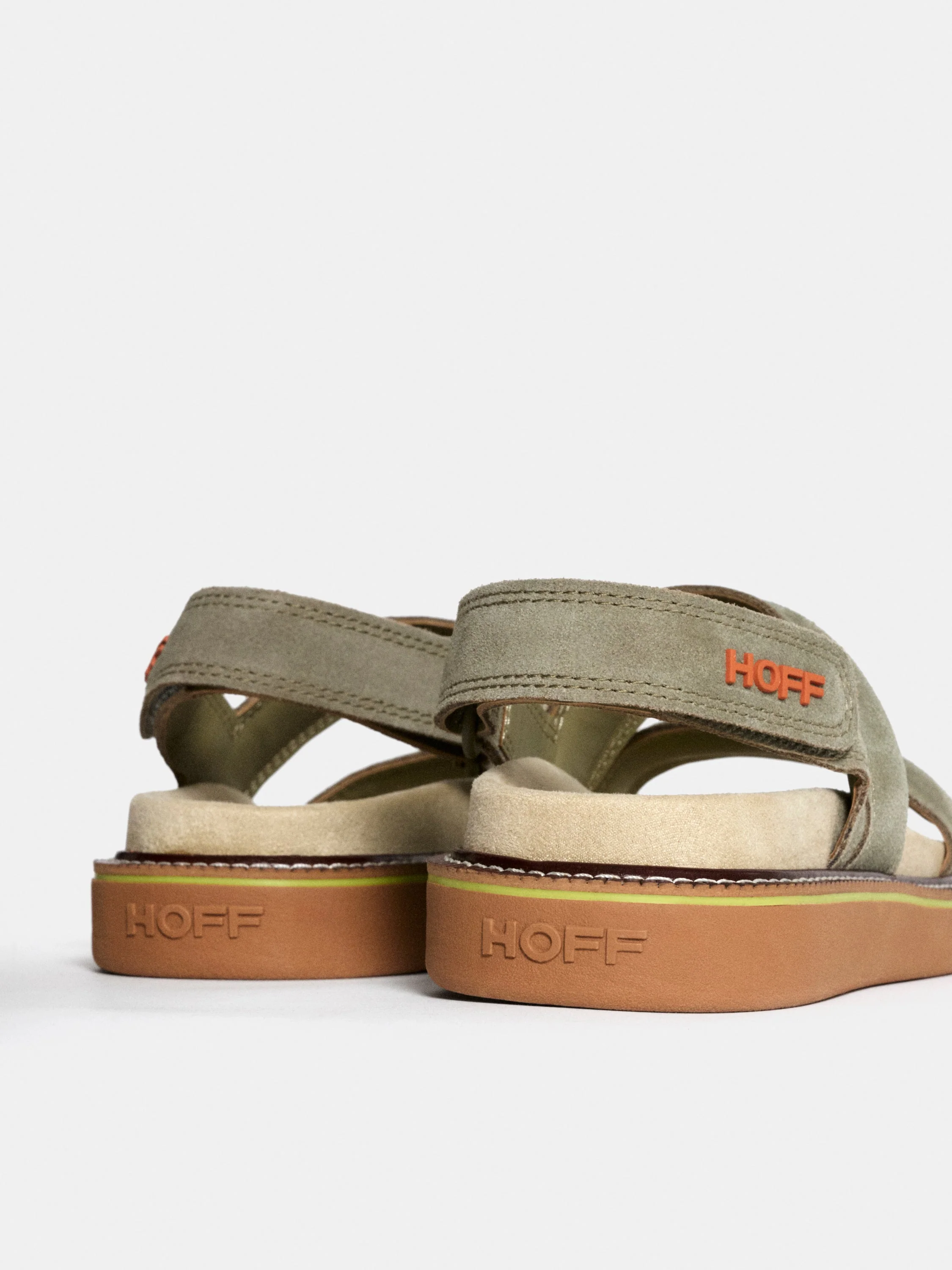 Sandal Leather Road Khaki - Image 5