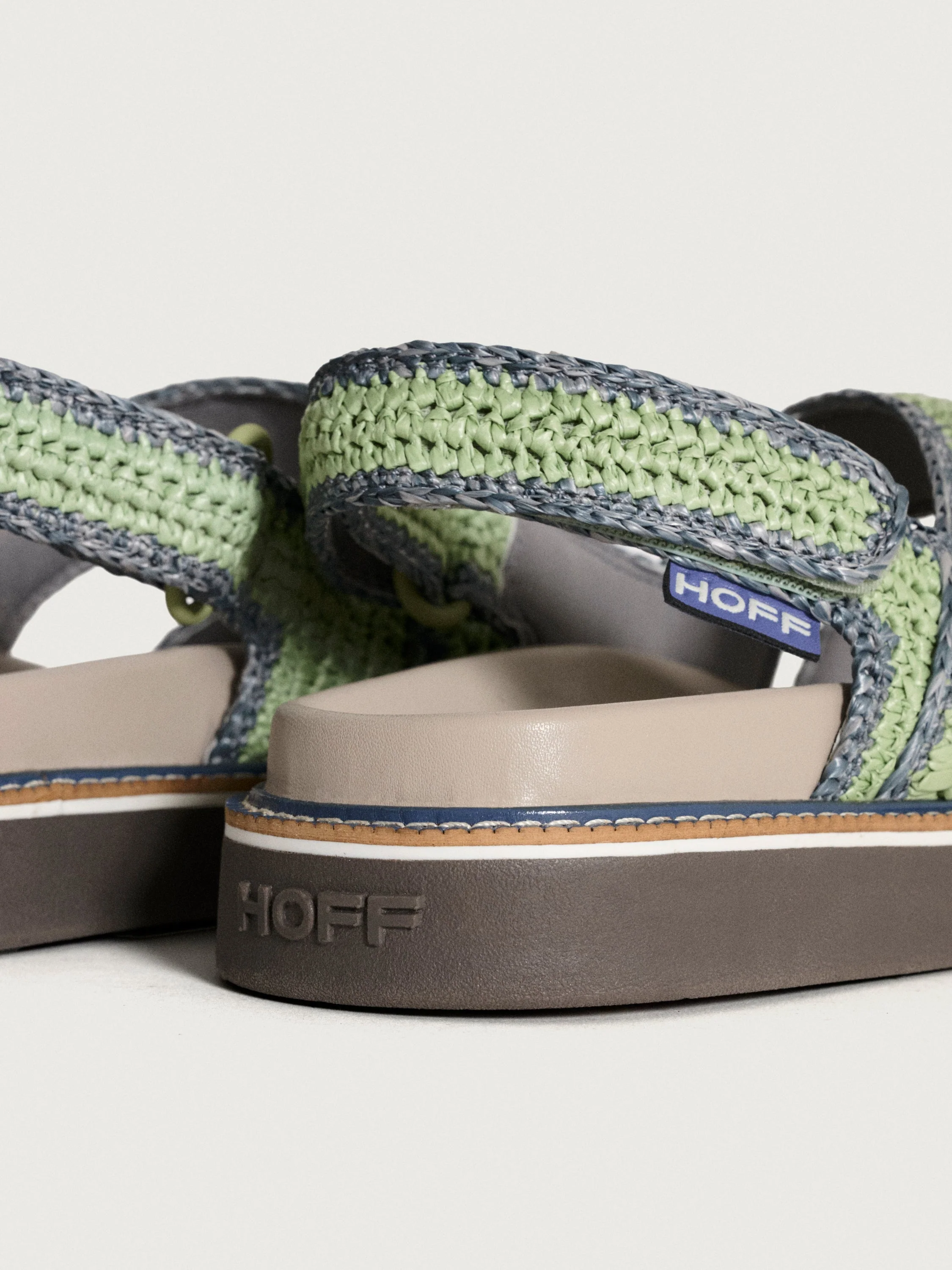 Sandal Road Raffia Aquamarine - Image 3