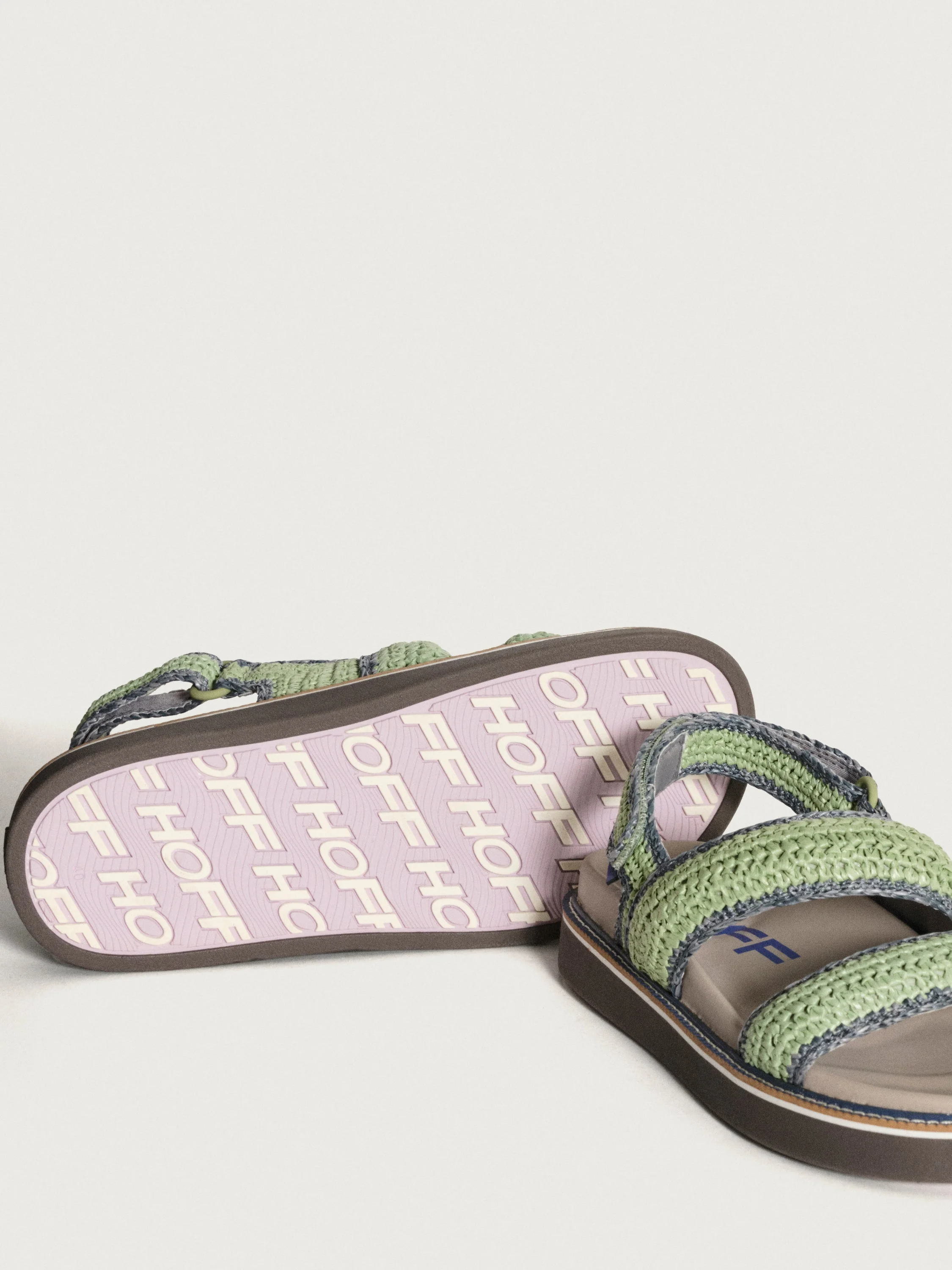Sandal Road Raffia Aquamarine - Image 4