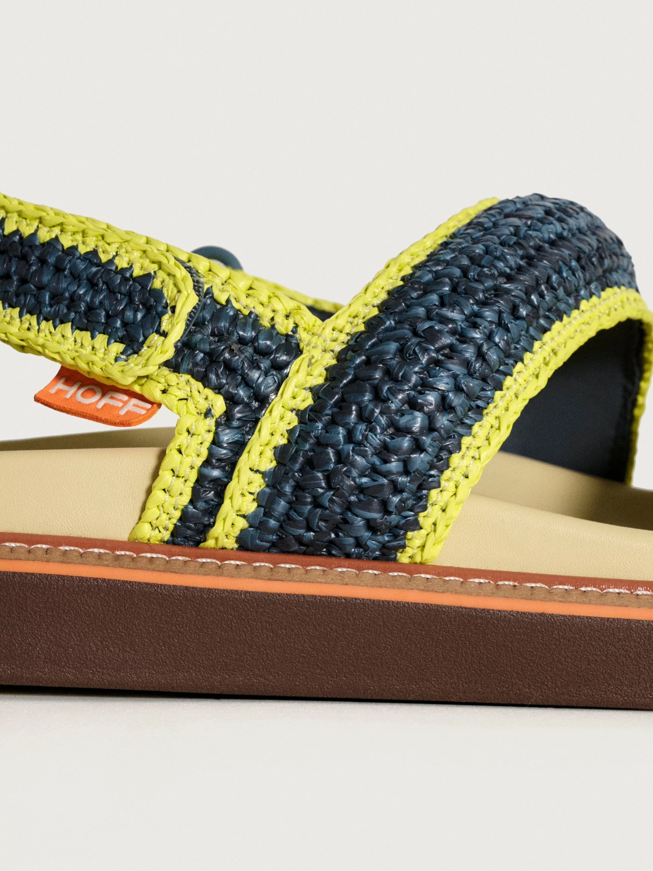 Sandal Road Raffia Navy Blue - Image 3