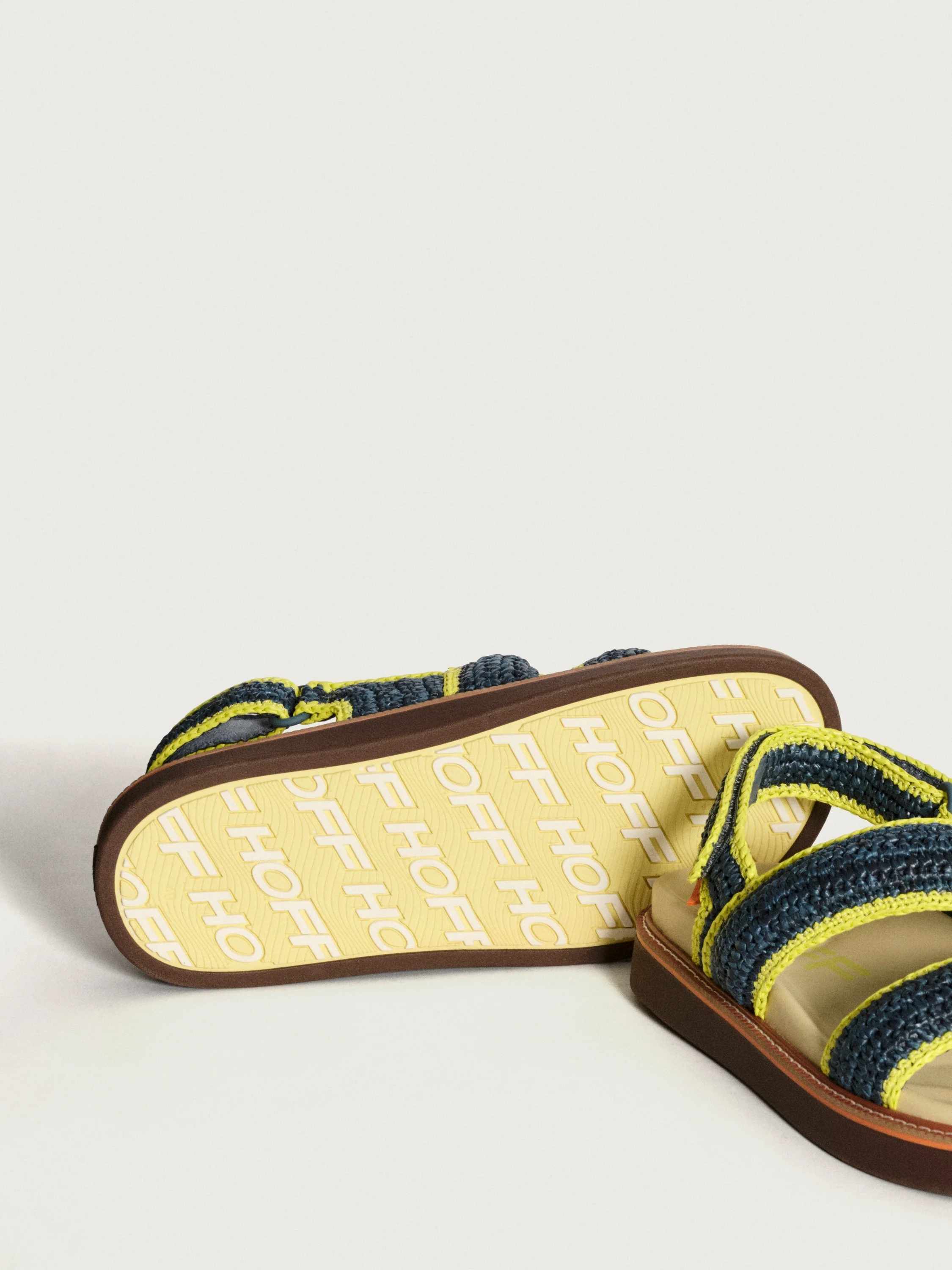 Sandal Road Raffia Navy Blue - Image 4